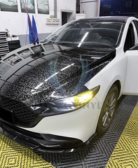 ESSMO PET Marble Forged Gloss Carbon Fiber Silver Car Vehicle Vinyl Wrap Decal