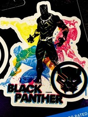 DECALOMANIA place anywhere decal – BLACK PANTHER MARVEL MCU