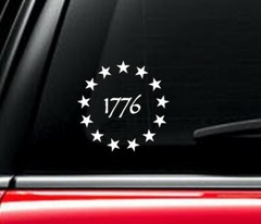 1776 Decal Vinyl Car Window Sticker ANY SIZE
