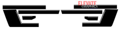 2007-2018 For Chevy Silverado Decals Side Hockey Stick Stripes Graphics 3M Vinyl