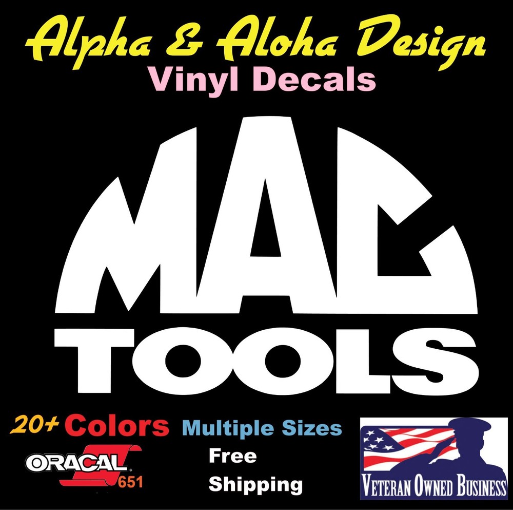 Mac Tools Vinyl Decal Sticker Window VINYL DECAL Car LaptopYeti