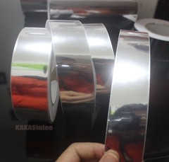 Multi-function Glossy Silver Mirror Chrome Vinyl Tape Wrap Sticker 1.2″ Wide CF