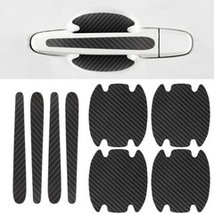 8pcs Car Door Handle Bowl Anti Scratch Sticker Protector Black Accessories
