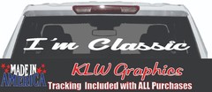I’m Classic Rear Window Decal Diesel Truck Vinyl Sticker Pickup SUV Car Old