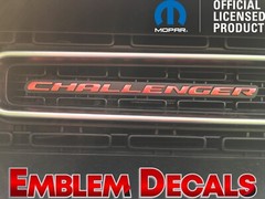 Dodge Challenger Grill Emblem Decal 2015 2016 2017 2018 2019 2020 2021 2022 2023