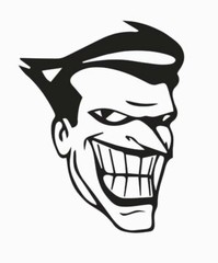 The Joker Batman Vinyl Die Cut Car Decal Sticker – FREE SHIP WHITE-
