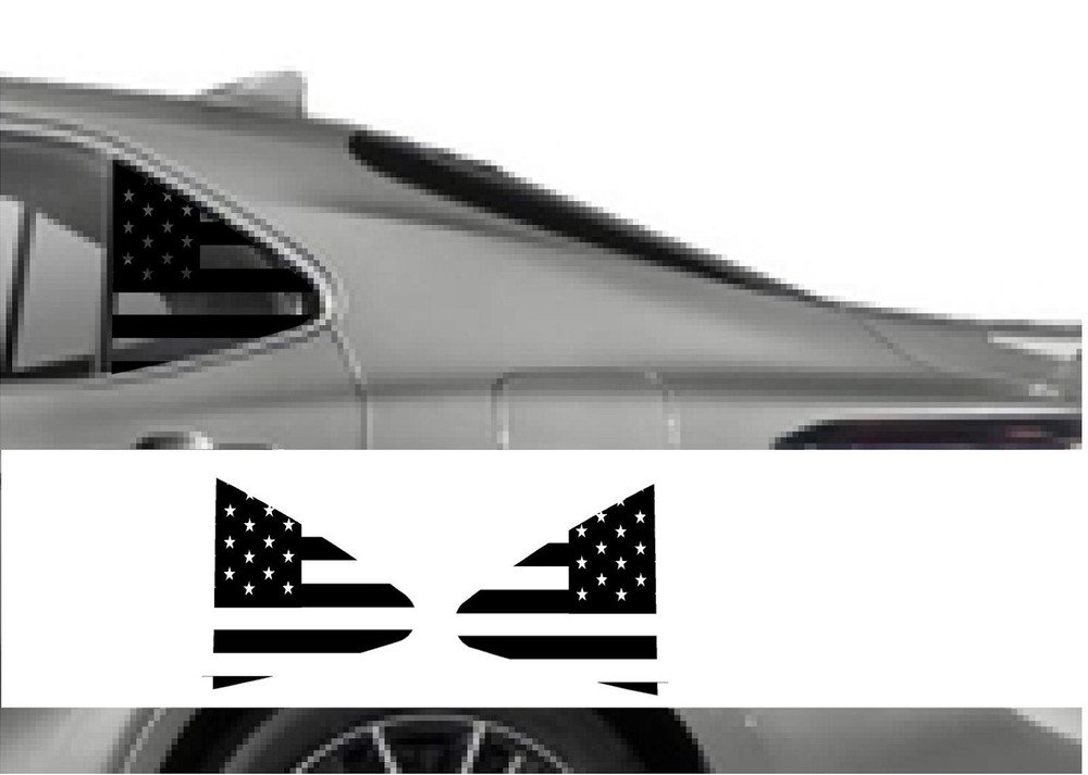 (2) American Flag Decal Rear windows fits Toyota Camry 2018-2022