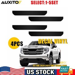 Smoked Vinyl Side Marker Covers For 2024 25 GMC Sierra HD 2500 3500 Precut 4-20X