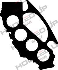 Brass California Knuckles Vinyl Transfer Decal