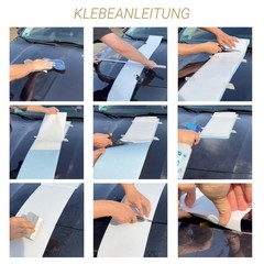 Decorative stripes decorative stripes car sticker racing stripes car film 1 x 5 cm 1 x 15 cm