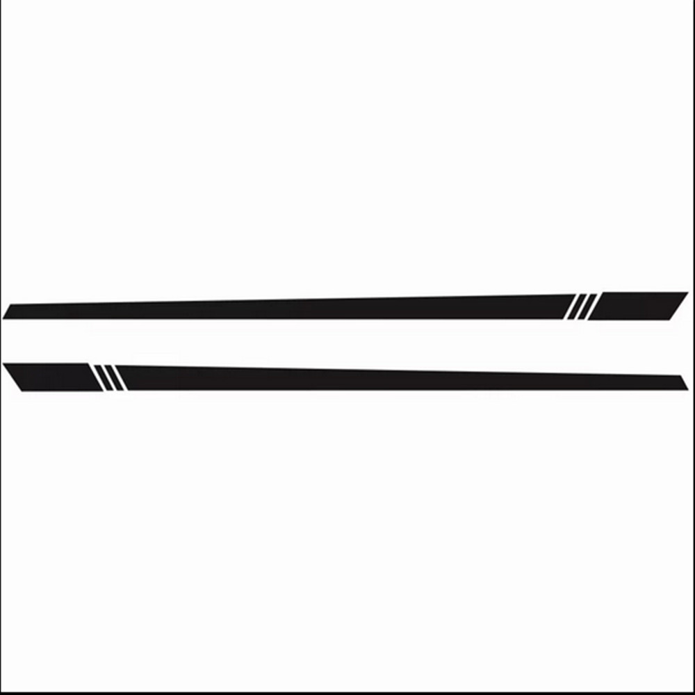 Waterproof Car Side Body Racing Long Stripe Vinyl Decals Graphics Decor Sticker