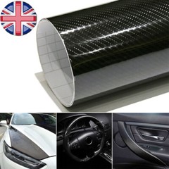 5D Glossy Carbon Fiber Vinyl Film Car Interior Wrap Stickers Auto Accessories US