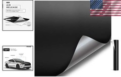 10ft x 5ft Matte Black Adhesive Film – Easy DIY Car Wrap with Air Release