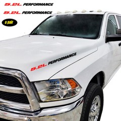 5.2L PERFORMANCE Hood Car Stickers Decals Emblem For Dodge Ram 318 Magnum 2PCS
