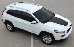 T-HAWK 3M Vinyl Graphics Hood Stripes Hood Decals 2014-2021 fits Jeep Cherokee
