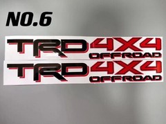 2PC TRD OFF ROAD SPORT TOYOTA RACING DEVELOPMENT 4X4 DECAL Emblem Vinyl STICKER