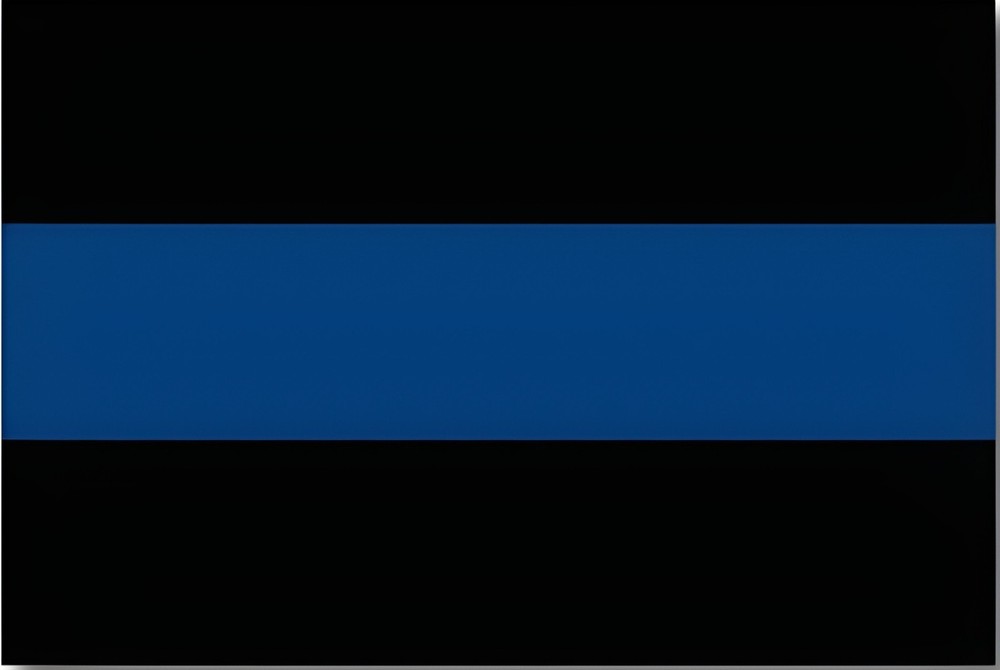 Thin Blue Line Heavy Duty Magnet Black and Blue – 4″ x 6″ Cars Trucks Outdoors