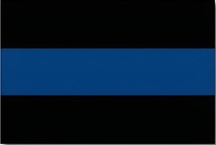 Thin Blue Line Heavy Duty Magnet Black and Blue – 4″ x 6″ Cars Trucks Outdoors