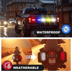 20 Multicolor Diamond Strength Reflective Stickers – Enhance Nighttime Safety