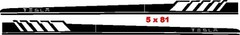 TESLA .. Rocker Stripe Vinyl Side Racing Stripes .. Both Sides Included ..