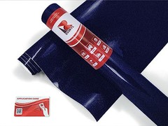 Rwraps Car Film Vinyl Gloss Metallic Adhesive Sheet Roll Midnight Blue GM-018