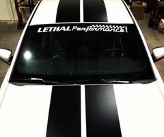 Lethal Performance Windshield Banner Decal Sticker New 1PC Fits Cars & Trucks