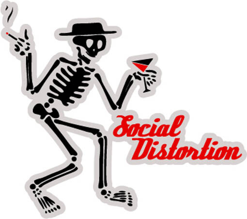 Social Distortion sticker decal 5″ x 4″