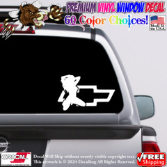 Sexy Chevy Hot Girl Car Truck Window Wall Vinyl Decal Sticker.