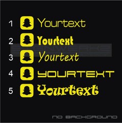 Snapchat Stickers logos decals – Pairs