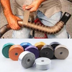 16Ft Roll Titanium Header Turbo Pipe Manifold Exhaust Heat Insulation Wrap Tape