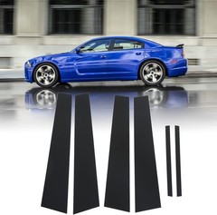 Transform Your Vehicle with 6pcs Gloss Black Window Pillar Decals – Custom Fit