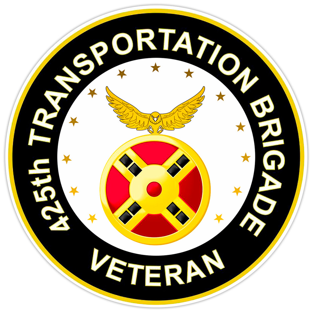 425th Transportation Brigade Veteran Bumper Sticker Military Vinyl Decal 5″