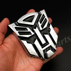 Auto 3D Metal Chrome Transformers Autobot Deception Decal Sticker Badges Emblem