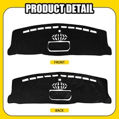 For Ford F150 2021-25 Dash Cover Mat Black Dashboard Carpet Style Protector 1-5X