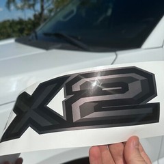 FX2 Off Road Black/Anthracite Decals Ranger F150 Truck Super Duty Stickers Set 2