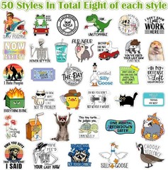 Funny Meme Sticker Set – 400 Waterproof Stickers for Creative Expression
