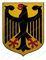 German Germany Coat of Arms Vintage Style Sticker Decal 4″