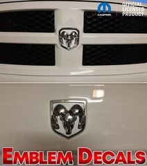 RAM 3500 Ram Heads Front and Rear Emblem Inlays Decals 13 14 15 16 17 18