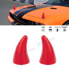 JDM Devilish Bull Horn Antenna Roof Sticker Decal For Dodge Charger Challenger