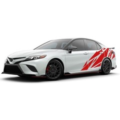 Back side geometric graphics stickers decal compatible with Toyota Camry