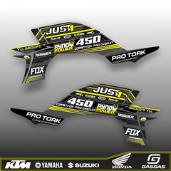 Kit Gráfico Yamaha YFZ 450 2003-2008 ATV Stickers Decals Personalizado