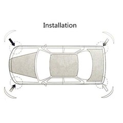 4Pcs Carbon Fiber Grain Anti-Collision Strip Bumper Protector For Lexus NX