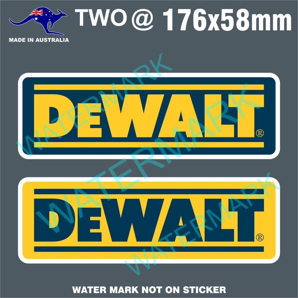 DEWALT POWER TOOLS STICKERS BATTERY