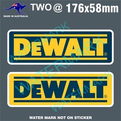 DEWALT POWER TOOLS STICKERS BATTERY