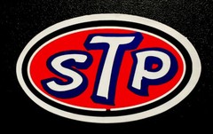 STP Engine Oils Vintage Looking Approx Size 3-1/4”X 2” Matte Finish Self Adhesiv