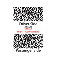 Cheetah Leopard skin allover print decal for 2017-2025 Chrysler Pacifica CP1-DG1