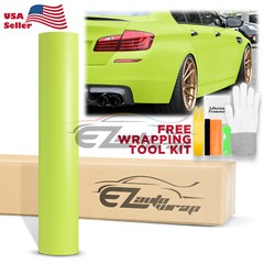 Premium Matte Lime Green Vinyl Wrap Sticker Decal Film Sheet Air Release DIY