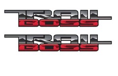 2019 20 21 22 23 24 Chevy Silverado Next Gen TRAIL BOSS Z71 Bedside Decals set 2
