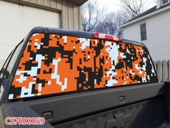 Perforated Pick Up Truck SUV Rear Back Window Graphics Decal Wrap Tint #59
