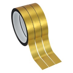 PATIKIL Metalized Polyester Film Tape 13/16 in x 55 Yard, Matte Gold